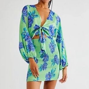 Free People Mini Floral Dress